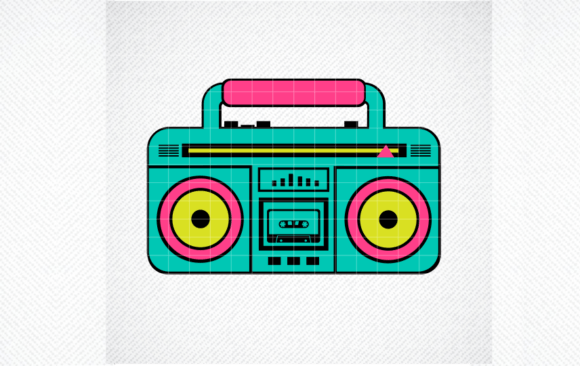 Boombox SVG, 80s, 90s, Retro Radio SVG