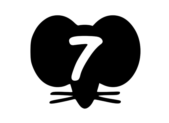 Cute Cartoon Mouse with Mono 7: Graphics and Crafts in One