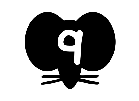 Cute Cartoon Mouse with Mono 9: Graphics & Crafts