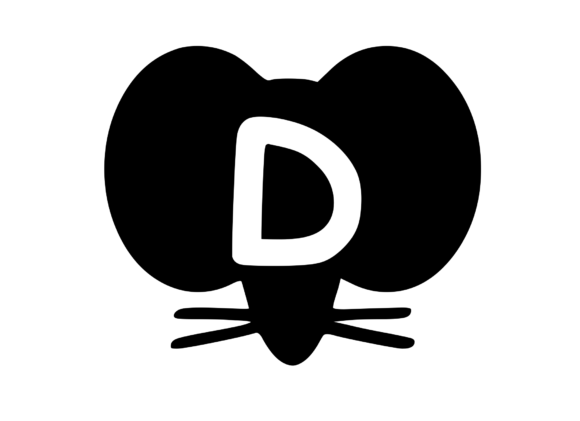 Cute Cartoon Mouse with Mono D: Graphics and Crafts Made Simple
