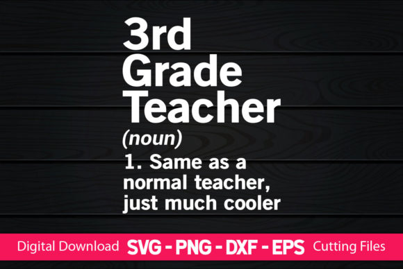 Funny 3rd Grade Teacher Definition Gifts Graphics