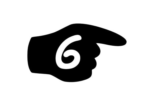 Pointing Hand with Playful Mono 6: Graphics for Crafts