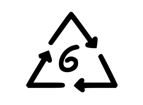 Recycle Symbol with Playful Mono 6