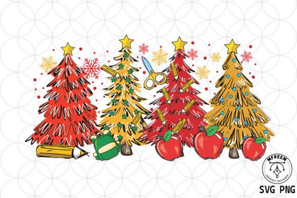 School Christmas Tree SVG: A Versatile Graphic for Crafts and Seasonal Design Projects
