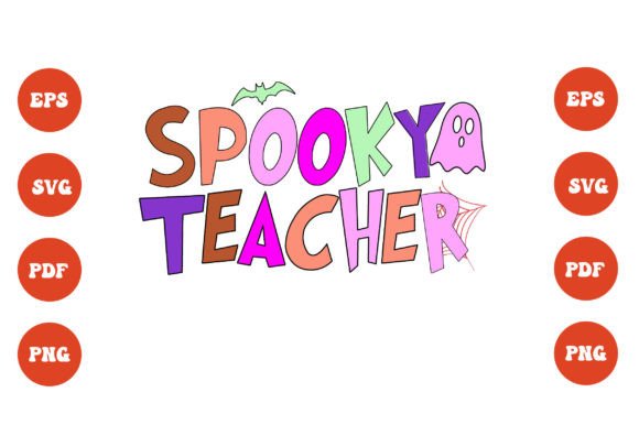Spooky Teacher PNG: A Halloween Graphic Asset for Creative Publishing