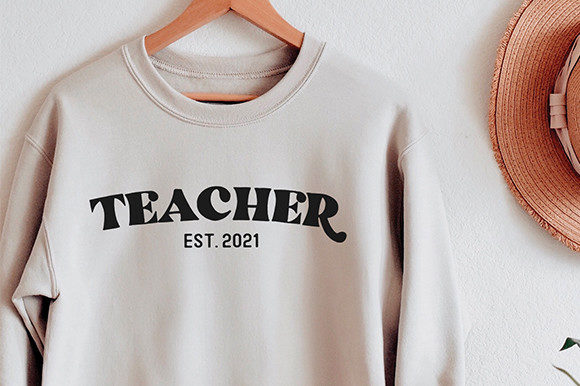 Teacher Est 2021 SVG Cut File: A Versatile Craft Graphic for Creative Projects
