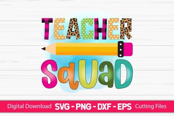 Teacher Squad Sublimation Graphics and Crafts