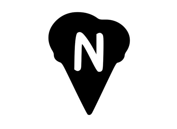 Yummy Ice Cream Cone with Mono N: Graphics and Crafts